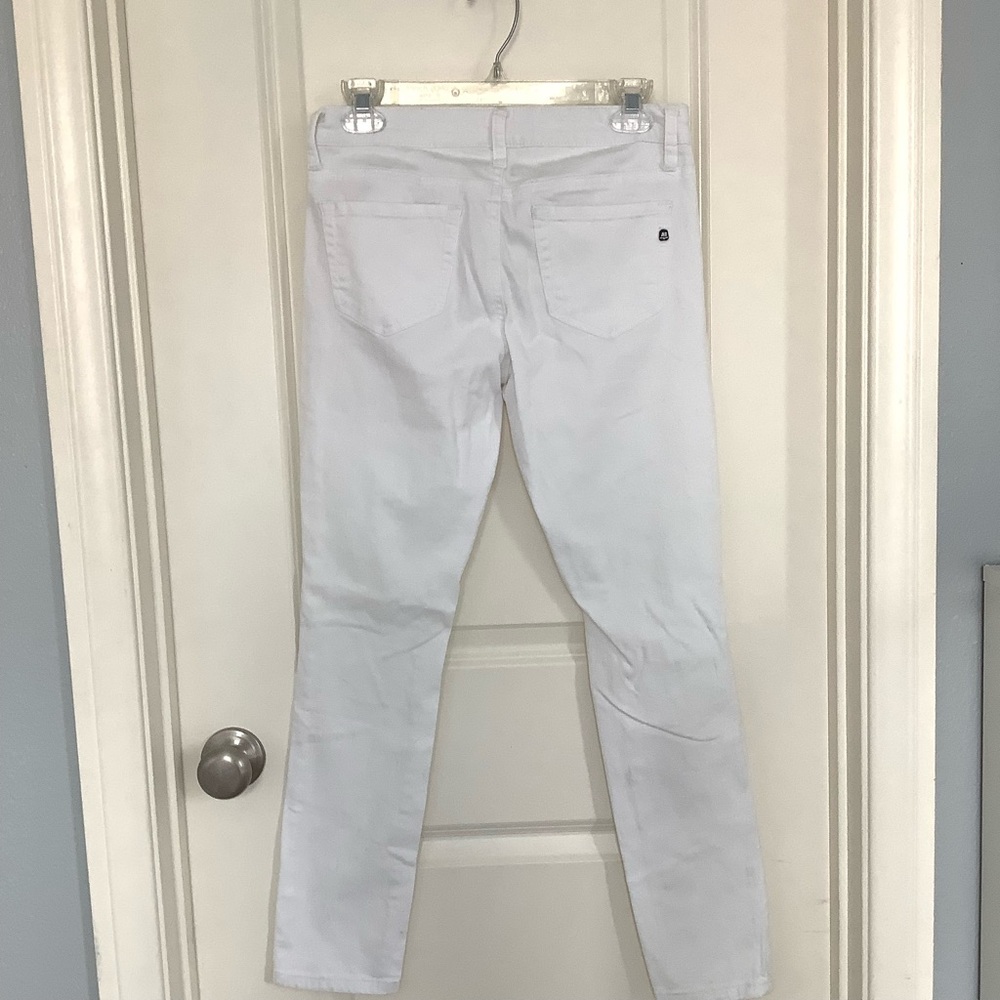 A’2nd by Special A Jeans White Mid Rise Skinny Ankle Jeans Size 7 - Picture 4 of 10